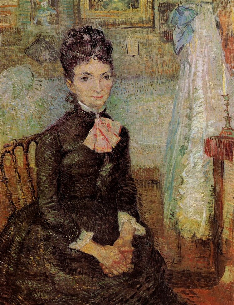 Woman Sitting By A Cradle Gogh Oil Painting